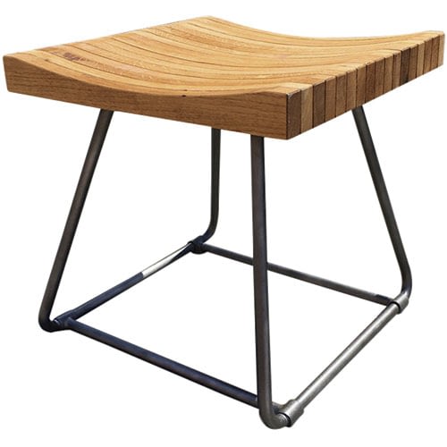 wave stool wood brazilian design